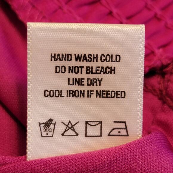 1 State V Neck Long Sleeve Smock Waist Pink Blouse Workwear Office  Size XS - Picture 12 of 13